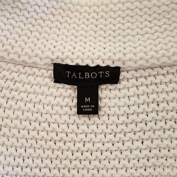 Talbots Front Zip Cardigan Jacket Size Medium - Picture 4 of 5